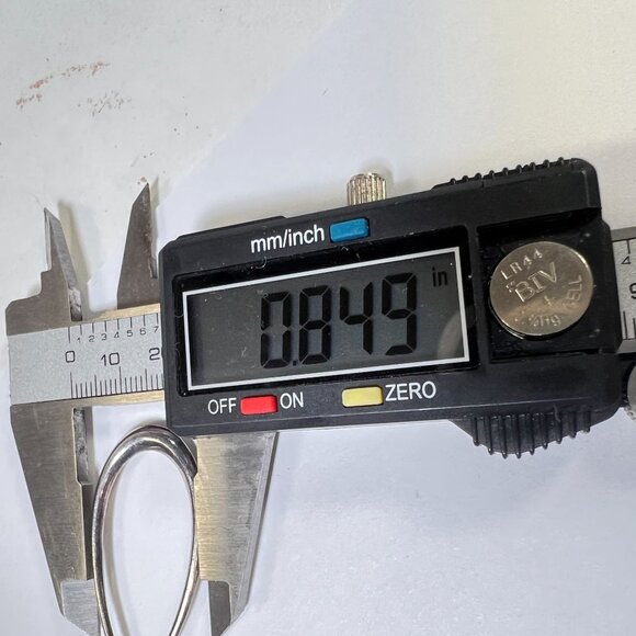 vtg 925 Silver Teardrop Dangle Earrings 2.38" Long Lightweight Polished Finish - Picture 5 of 5